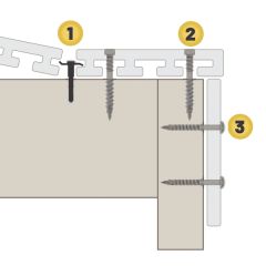 I-Series Decking Fixing Screw Grey M5 x 63 (x75)
