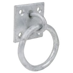 2" x 2" Ring on Plate, Galvanised