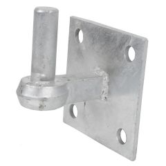 4" x 4" Hook on Square Plate with 3/4" Pin, Galvanised