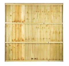 6ft x 6ft Feather Edge Fence Panel, Green Treated