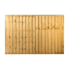 6ft x 4ft Feather Edge Fence Panel, Green Treated