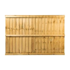 6ft x 4ft Feather Edge Fence Panel, Green Treated